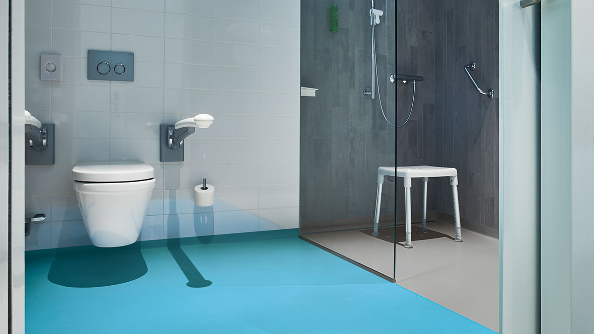 Sols antidérapants Salle de bains/WC : matériaux MaPrimeAdapt'