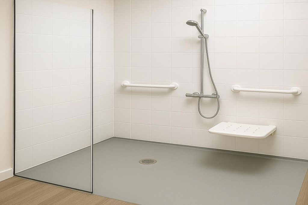 Aménagement de douche handicapé